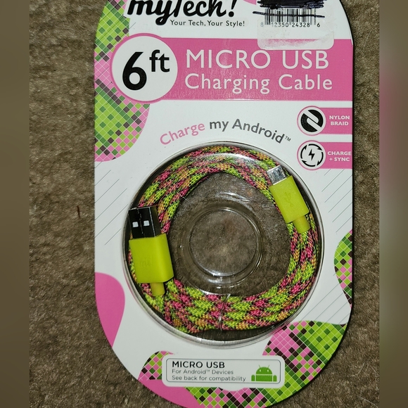 6ft Micro USB Charging Cable - Picture 2 of 3